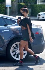 VANESSA HUDGENS Leaves a Gym in West Hollywood 08/14/2020