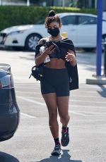 VANESSA HUDGENS Leaves a Gym in West Hollywood 08/14/2020