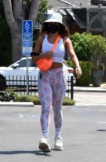 VANESSA HUDGENS Leaves a Gym in West Hollywood 08/18/2020