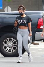 VANESSA HUDGENS Leaves Dogpound Gym in West Hollywood 08/04/2020
