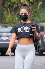 VANESSA HUDGENS Leaves Dogpound Gym in West Hollywood 08/04/2020