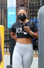 VANESSA HUDGENS Leaves Dogpound Gym in West Hollywood 08/04/2020