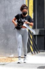 VANESSA HUDGENS Leaves Dogpound Gym in West Hollywood 08/04/2020