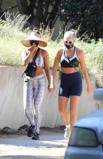 VANESSA HUDGENS Out Hikinig with a Friend in Los Angeles 08/10/2020