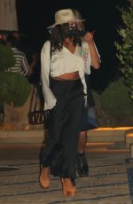 VANESSA HUDGENS Wearing a Mask at Nobu in Malibu 08/08/2020