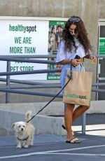 VANESSA HUDGENSS Out with Her Dog in Los Feliz 08/27/2020
