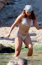 VANESSA WHITE in a White Bikini at a Beach in Spain 08/27/2020