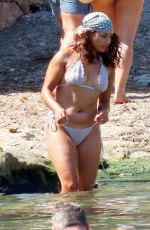 VANESSA WHITE in a White Bikini at a Beach in Spain 08/27/2020