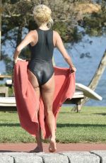 VICTORIA SILVSTEDT in Swimsuit at a Pool in Sardinia 08/19/2020