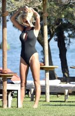 VICTORIA SILVSTEDT in Swimsuit at a Pool in Sardinia 08/19/2020