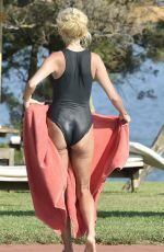 VICTORIA SILVSTEDT in Swimsuit at a Pool in Sardinia 08/19/2020
