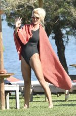 VICTORIA SILVSTEDT in Swimsuit at a Pool in Sardinia 08/19/2020