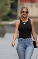 VOGUE WILLIAMS in Denim Arrives at Heart Radio in London 08/22/2020