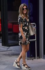 ZOE HARDMAN in a Floral Dress Arrives at Heart Radio in London 08/03/2020