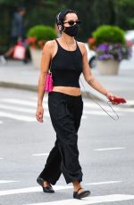 ZOE KRAVITZ All in Black Out in New York 08/14/2020