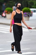 ZOE KRAVITZ All in Black Out in New York 08/14/2020