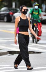 ZOE KRAVITZ All in Black Out in New York 08/14/2020