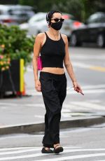 ZOE KRAVITZ All in Black Out in New York 08/14/2020