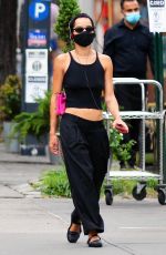 ZOE KRAVITZ All in Black Out in New York 08/14/2020