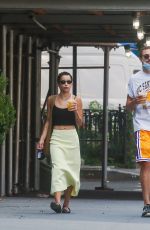 ZOE KRAVITZ and Karl Glusman Out with Their Dog in New York 08/27/2020