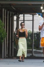 ZOE KRAVITZ and Karl Glusman Out with Their Dog in New York 08/27/2020
