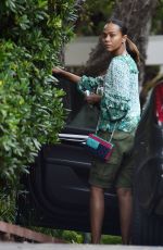 ZOE SALDANA Out in Malibu 08/27/2020