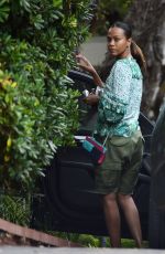 ZOE SALDANA Out in Malibu 08/27/2020