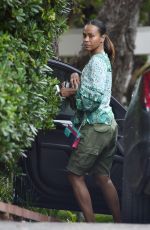 ZOE SALDANA Out in Malibu 08/27/2020