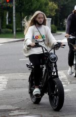 ABBY CHAMPION and Patrick Schwarzenegger Out Cycling in Los Angeles 08/31/2020