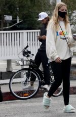ABBY CHAMPION and Patrick Schwarzenegger Out Cycling in Los Angeles 08/31/2020