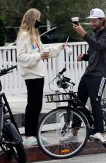 ABBY CHAMPION and Patrick Schwarzenegger Out Cycling in Los Angeles 08/31/2020