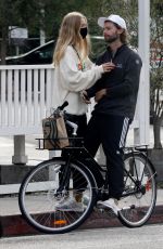 ABBY CHAMPION and Patrick Schwarzenegger Out Cycling in Los Angeles 08/31/2020