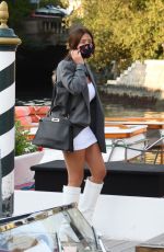ADELE EXARCHOPOULOS Arrives at Hotel Excelsior in Venice 09/04/2020