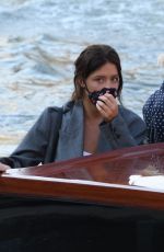 ADELE EXARCHOPOULOS Arrives at Hotel Excelsior in Venice 09/04/2020