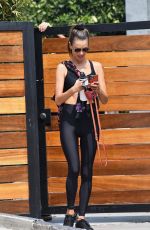 ALESSANDRA AMBROSIO at a Gym in Los Angeles 09/14/2020
