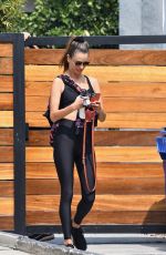 ALESSANDRA AMBROSIO at a Gym in Los Angeles 09/14/2020