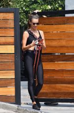 ALESSANDRA AMBROSIO at a Gym in Los Angeles 09/14/2020