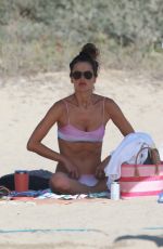 ALESSANDRA AMBROSIO in Bikini at a Beach in Santa Monica 09/19/2020