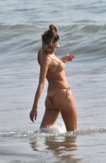 ALESSANDRA AMBROSIO in Bikini Out on the Beach in Santa Monica 09/26/2020