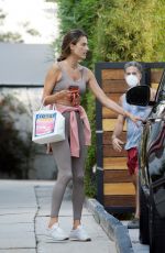 ALESSANDRA AMBROSIO Leaves Gym in Los Angeles 09/21/2020