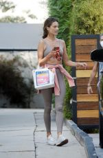 ALESSANDRA AMBROSIO Leaves Gym in Los Angeles 09/21/2020