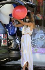 ALESSANDRA AMBROSIO Out Shopping for Colorful Balloons in Los Angeles 09/06/22020