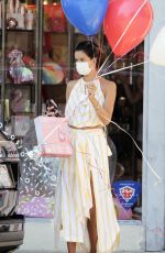 ALESSANDRA AMBROSIO Out Shopping for Colorful Balloons in Los Angeles 09/06/22020