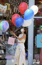 ALESSANDRA AMBROSIO Out Shopping for Colorful Balloons in Los Angeles 09/06/22020