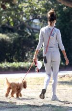 ALESSANDRA AMBROSIO Out with Her Dog in Los Angeles 09/03/2020