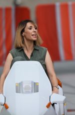 ALEX JONES Driving Cinclair C5 Vehicles on the Set of The One Show in London 09/08/2020