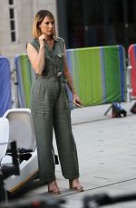 ALEX JONES Driving Cinclair C5 Vehicles on the Set of The One Show in London 09/08/2020