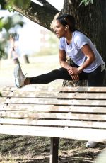 ALEX SCOTT Workout at a Park in London 09/18/2020