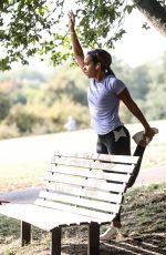 ALEX SCOTT Workout at a Park in London 09/18/2020