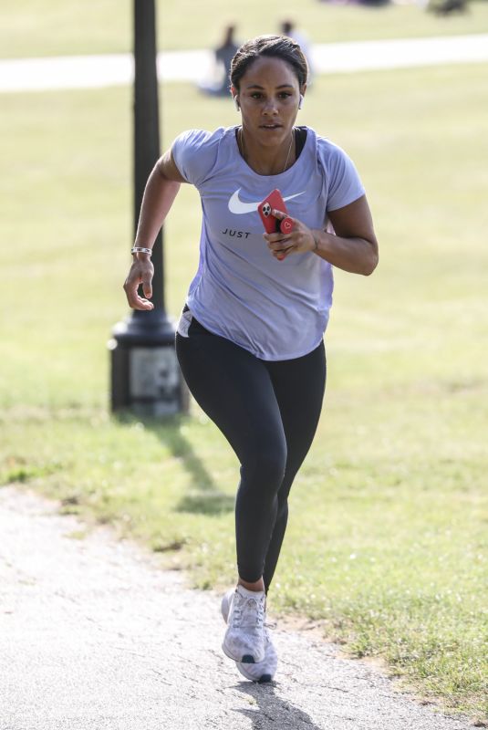 ALEX SCOTT Workout at a Park in London 09/18/2020